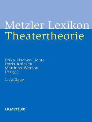 cover image of Metzler Lexikon Theatertheorie